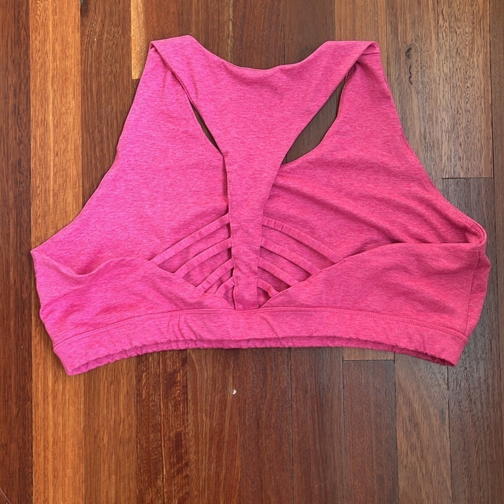 PELOTON HEATHERED STRAPPY BRA-make waves 3x - Picture 2 of 3